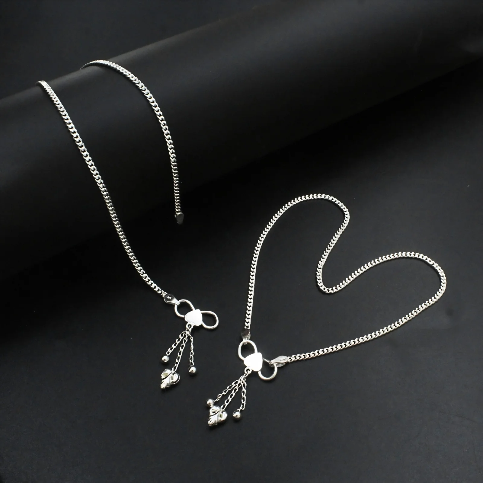 Sleek 925 Silver Anklets