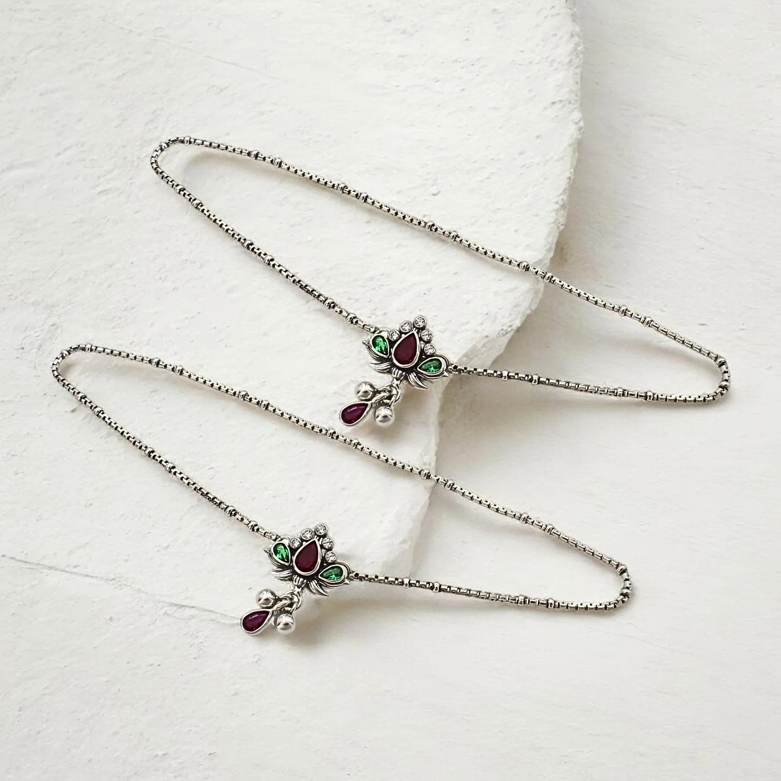 Silver Anklets